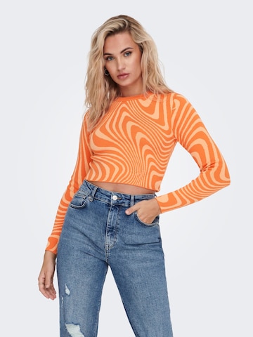 ONLY Sweater 'MILENA' in Orange: front