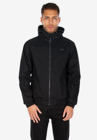 Iriedaily Weatherproof jacket 'Steady' in Black: front