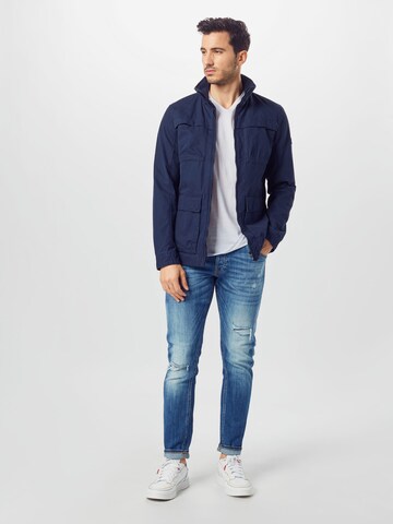 JACK & JONES Slimfit Kavbojke 'Glenn' | modra barva