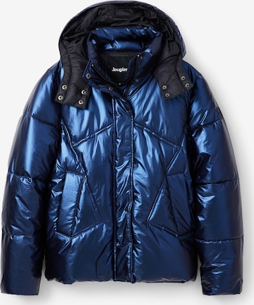 Desigual Winter Jacket in Blue: front