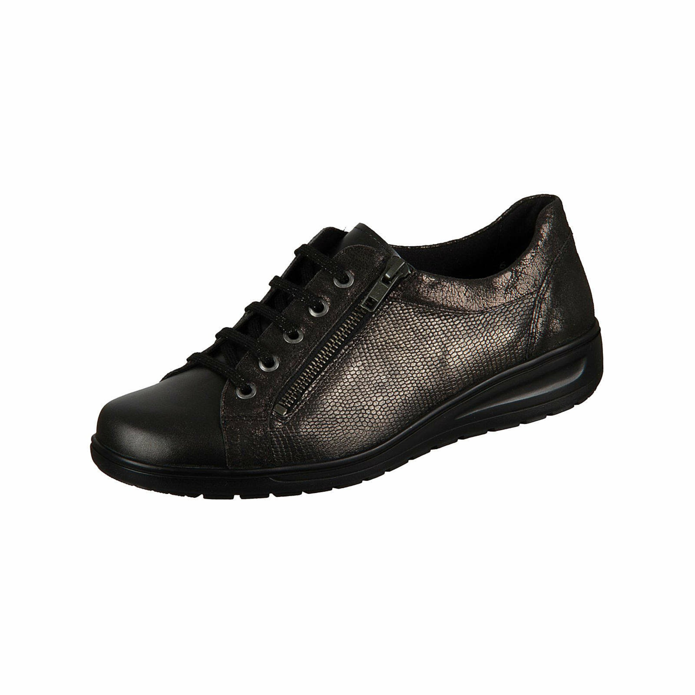 SOLIDUS Lace-Up Shoes in Black: front