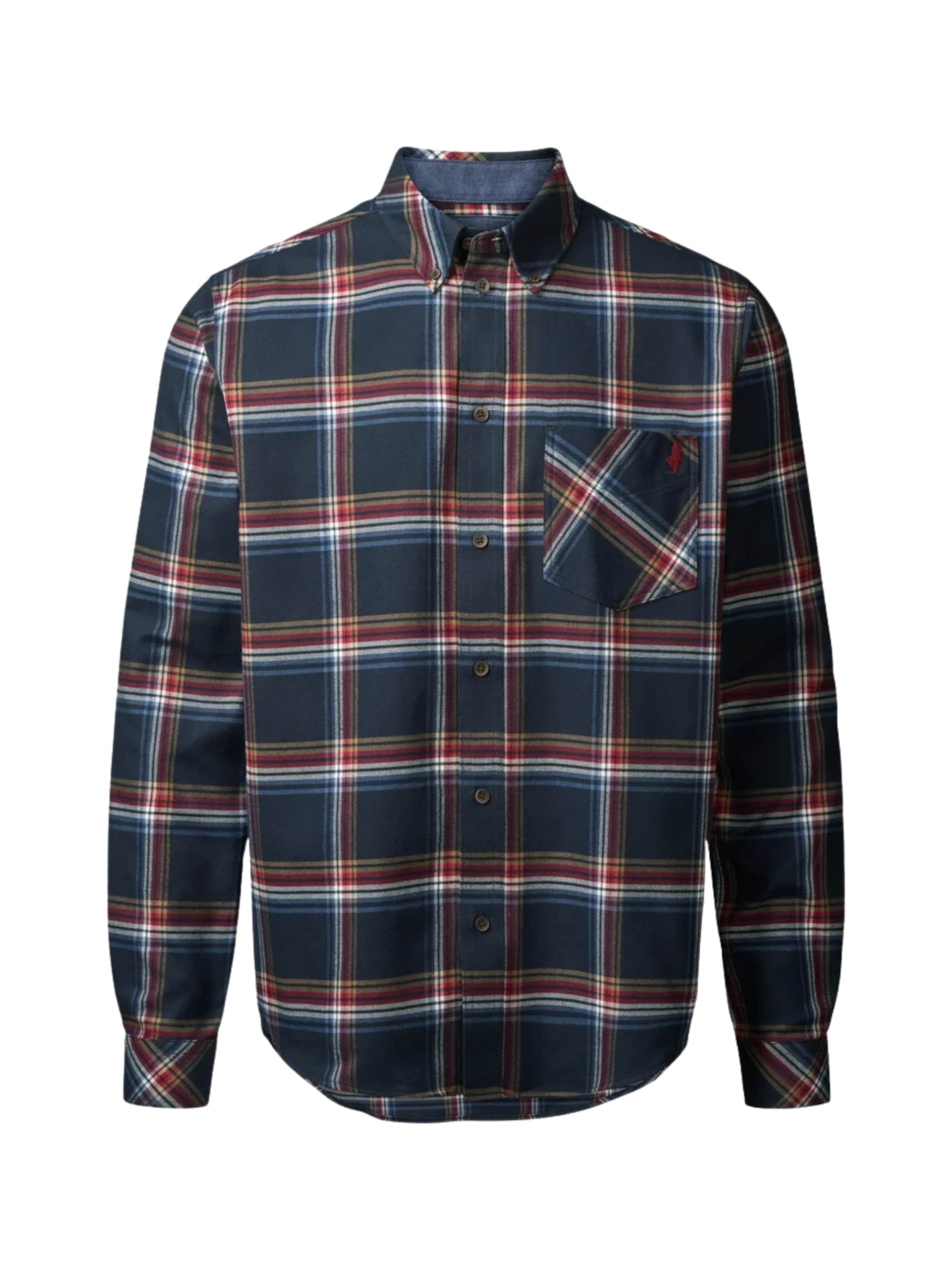 MCS Regular Fit Paita 'Franck' värissä sininen: etupuoli