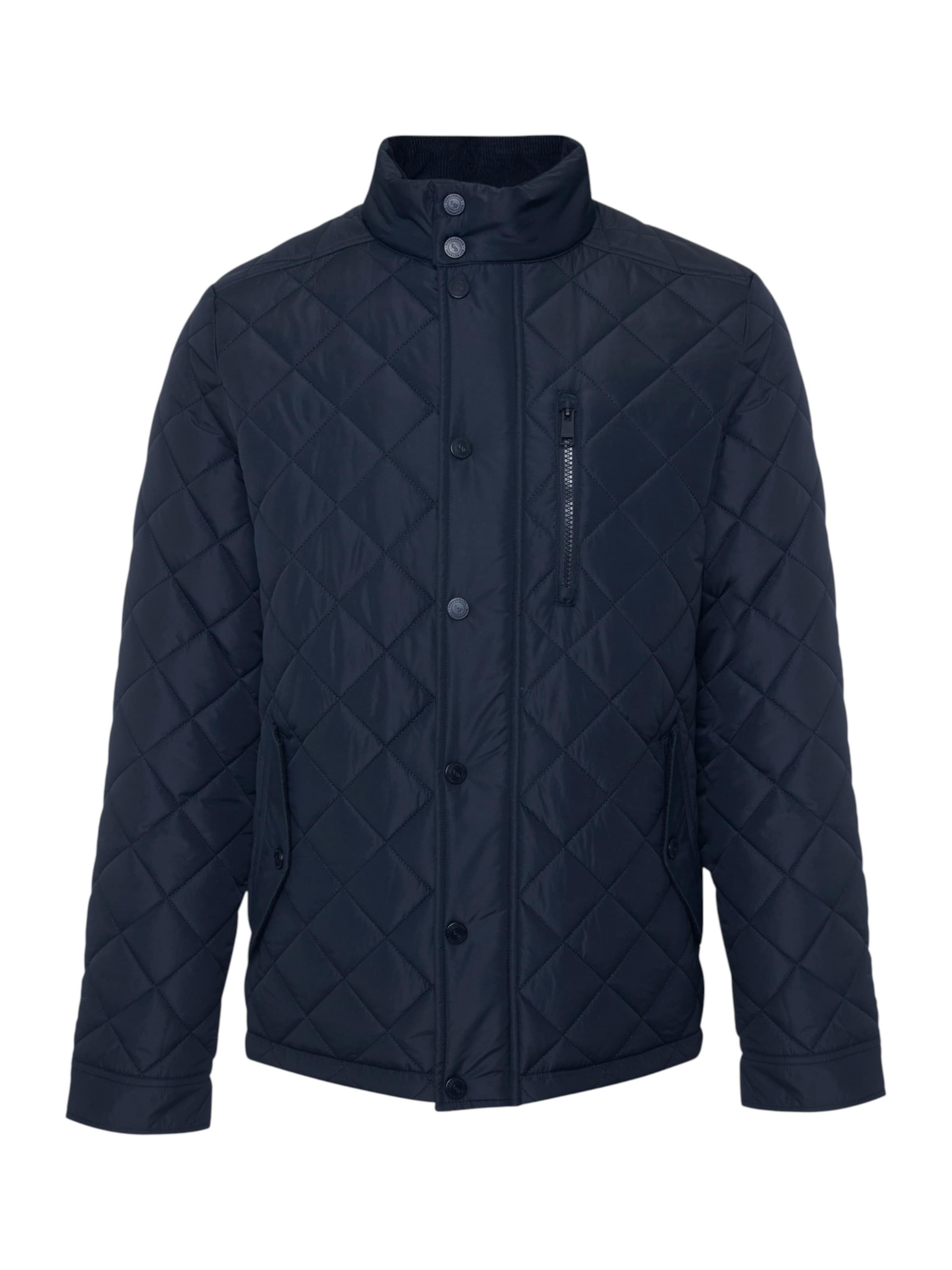 Threadbare Steppjacke 'Penk' in Blau: Vorderseite