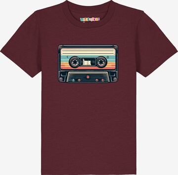 T-Shirt 'Kassette' watabout.kids en rouge : devant