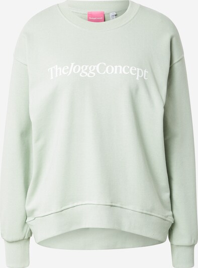 The Jogg Concept Sweatshirt in pastellgrün / weiß, Produktansicht