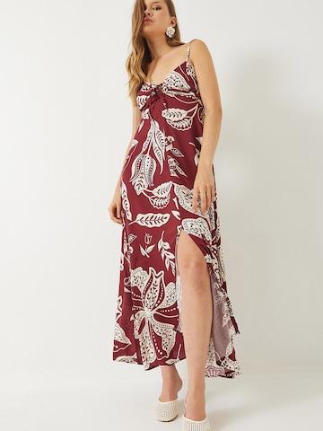 Bianco Lucci - Vestido de verano en rojo: frente