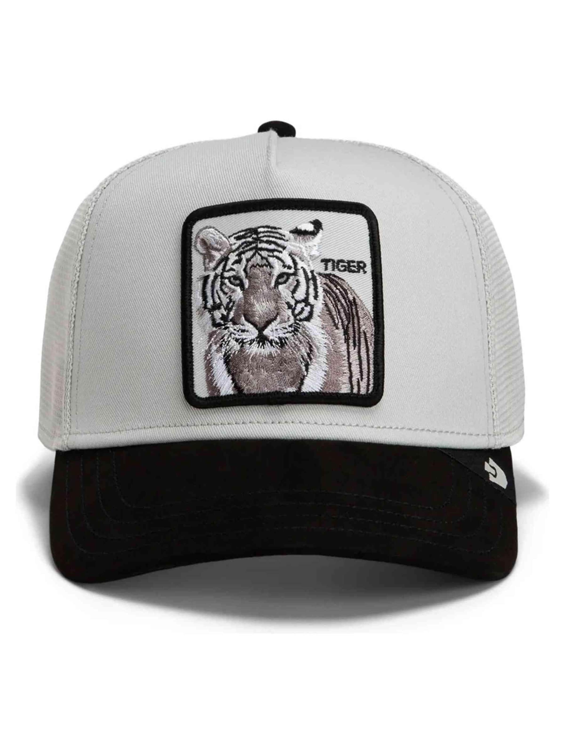 GOORIN Bros. Pet 'Gorra goorin bros blanca tigre suede tiger trucker cap' in Wit: voorkant