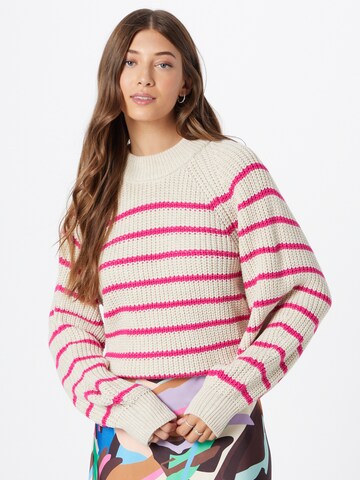 SISTERS POINT - Pullover 'MIBA' em branco: frente