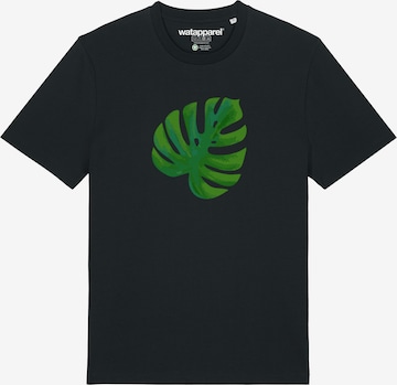 T-Shirt 'Monstera 2.0' Watapparel en noir : devant