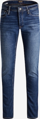 Coupe slim Jean 'Glenn' Jack & Jones Junior en bleu : devant