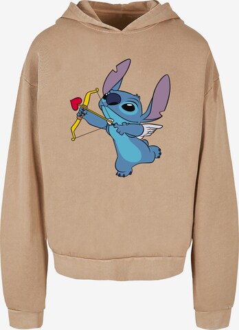 ABSOLUTE CULT Sweatshirt 'Stitch - Cupid Valentines' in Beige: voorkant