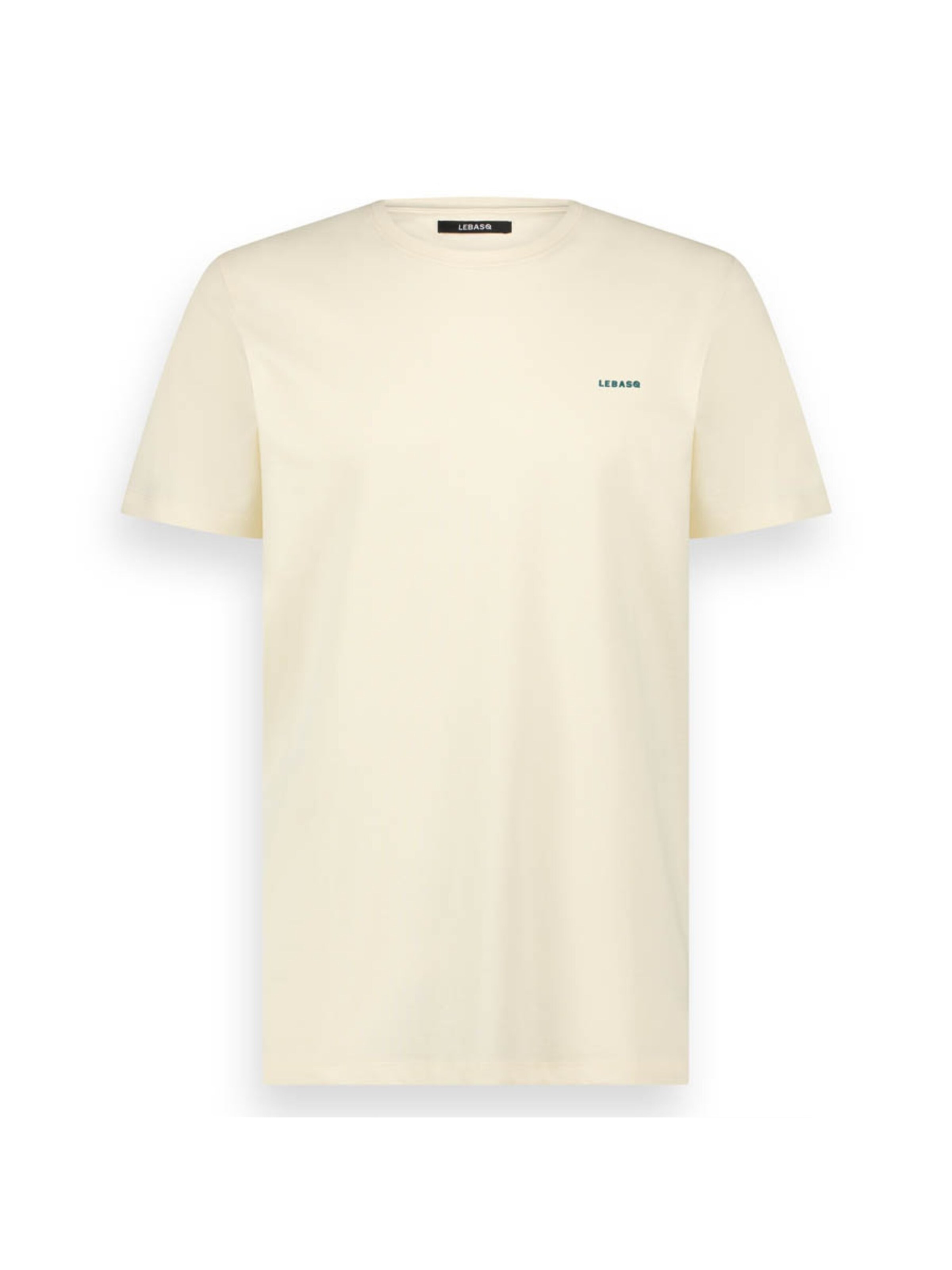 LEBASQ Shirt 'The Baker Crew Neck' in Wit: voorkant