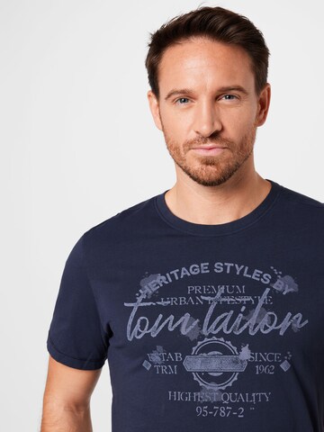 TOM TAILOR T-Shirt in Blau