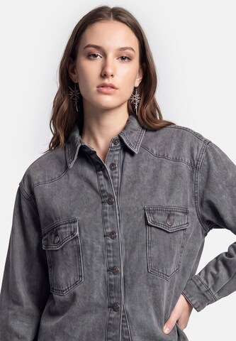 myMo ROCKS Bluse in Schwarz
