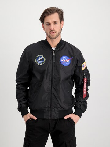 ALPHA INDUSTRIES Φθινοπωρινό και ανοιξιάτικο μπουφάν 'MA-1 TT NASA II' σε μαύρο