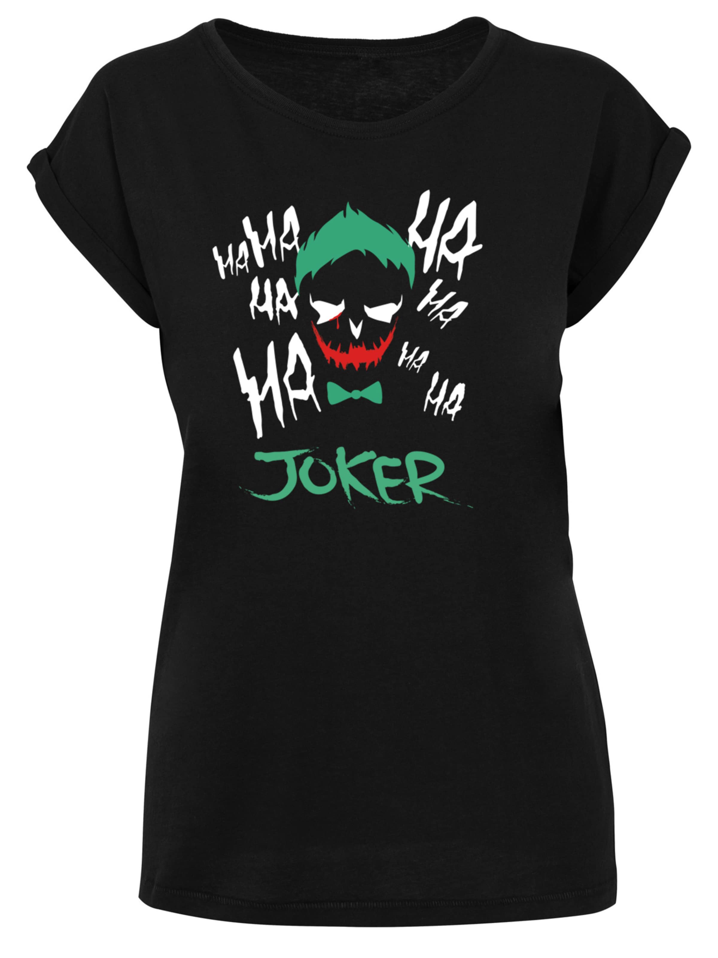 T-shirt 'Suicide Squad Joker' F4NT4STIC en noir : devant