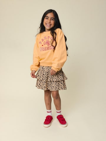 Sweat-shirt Looxs Revolution en jaune : devant