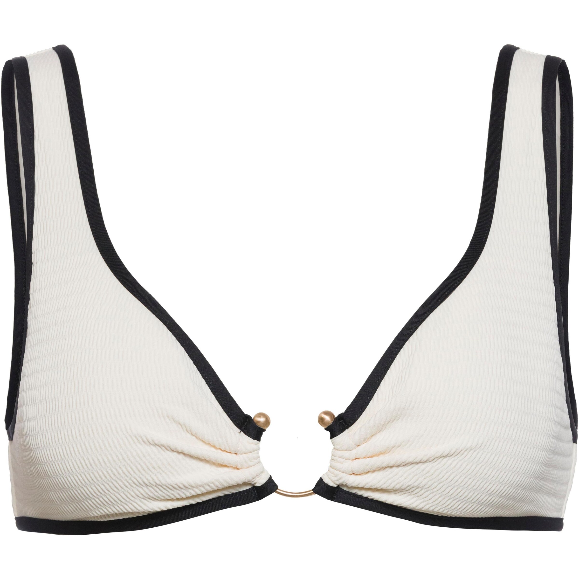 Seafolly Triangel Bikinitop 'Beach Bound' in Weiß: Vorderseite