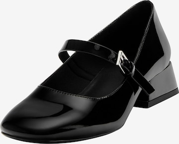 Pull&BearCipele s potpeticom i otvorenom petom - crna boja: prednji dio