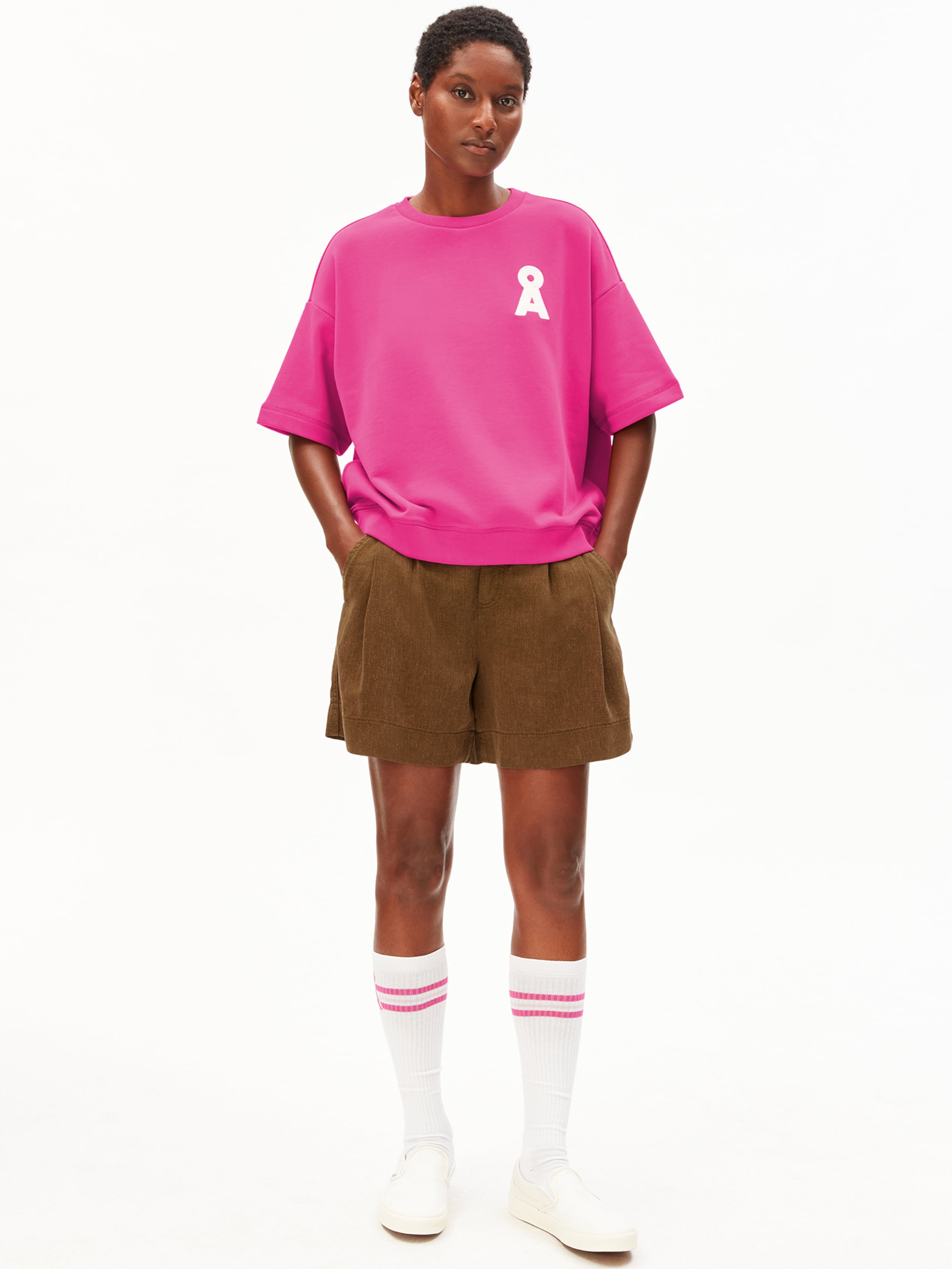 Sweat-shirt ARMEDANGELS en rose