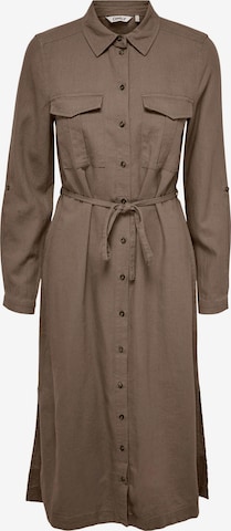 ONLY Shirt dress 'Caro' in Brown: front