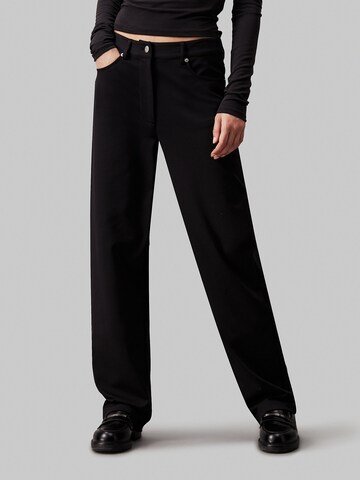 Calvin Klein Jeans Regular Broek 'Milano' in Zwart: voorkant