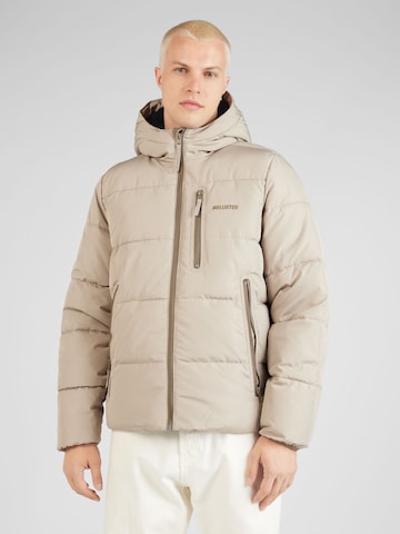 HOLLISTER Winter Jacket 'ULTIMATE' in Beige: front