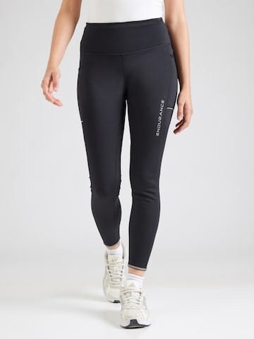 ENDURANCE Skinny Fit Спортен панталон 'Energy V2' в черно: отпред