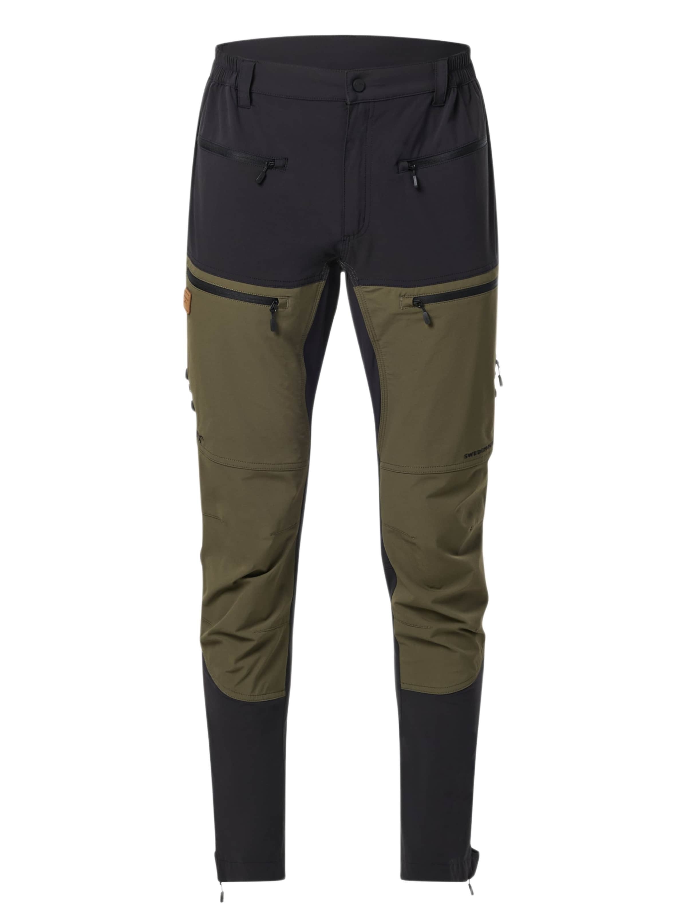 SWEDEMOUNT Regular Outdoor Pants 'Lofoten' in Green: front