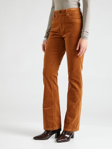 BONOBO Flared Pants 'BALI' in Brown: front