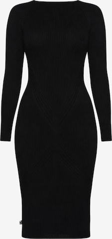 Süel knitwear - Vestido de punto 'Gabi' en negro: frente