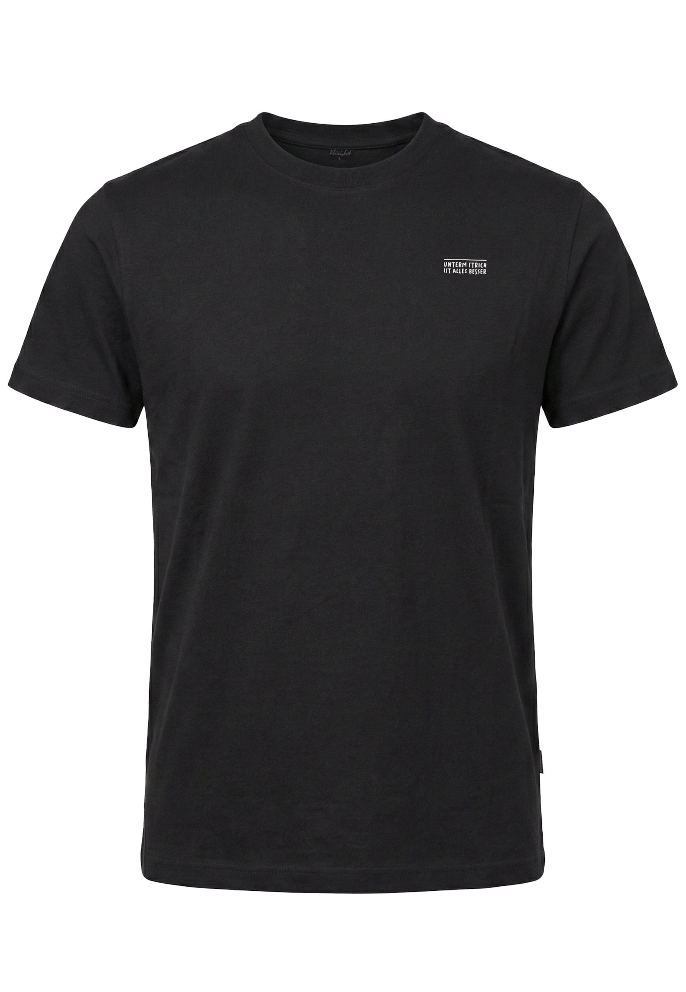 Kleinigkeit - Camiseta 'Unterm Strich' en negro: frente