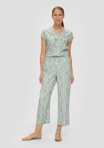 Wide leg Pantaloni di s.Oliver BLACK LABEL in verde