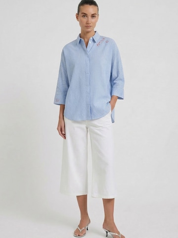 OUI Bluse in Blau