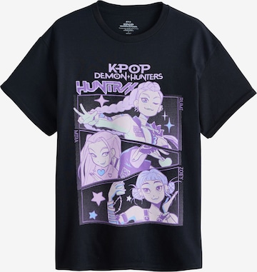 Next Oversized paita 'Kpop Demon Hunters' värissä musta: etupuoli