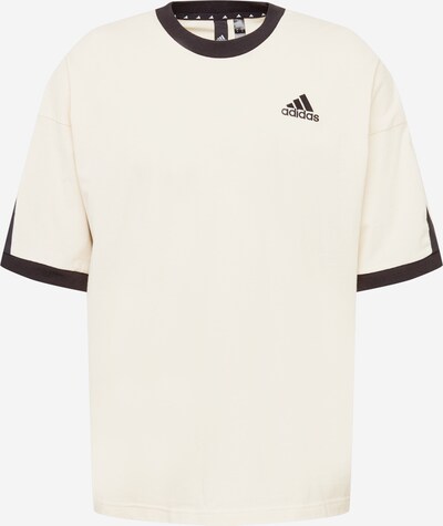 ADIDAS PERFORMANCE T-Shirt fonctionnel en crème / noir, Vue avec produit