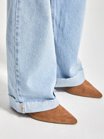 IT'S BASIC Wide leg Jeans 'Wide High Rise Jeans' in Blauw