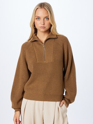 DRYKORN Sweater 'NAELIA' in Brown: front