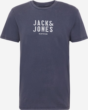 JACK & JONES Tričko 'STENCIL' – modrá: přední strana