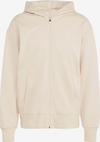 ADIDAS SPORTSWEAR Športová mikina so zipsom 'A SZN' - Béžová: predná strana