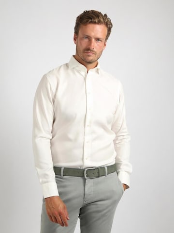 Profuomo Slim Fit Hemd‌‌‌ in Weiß: Vorderseite