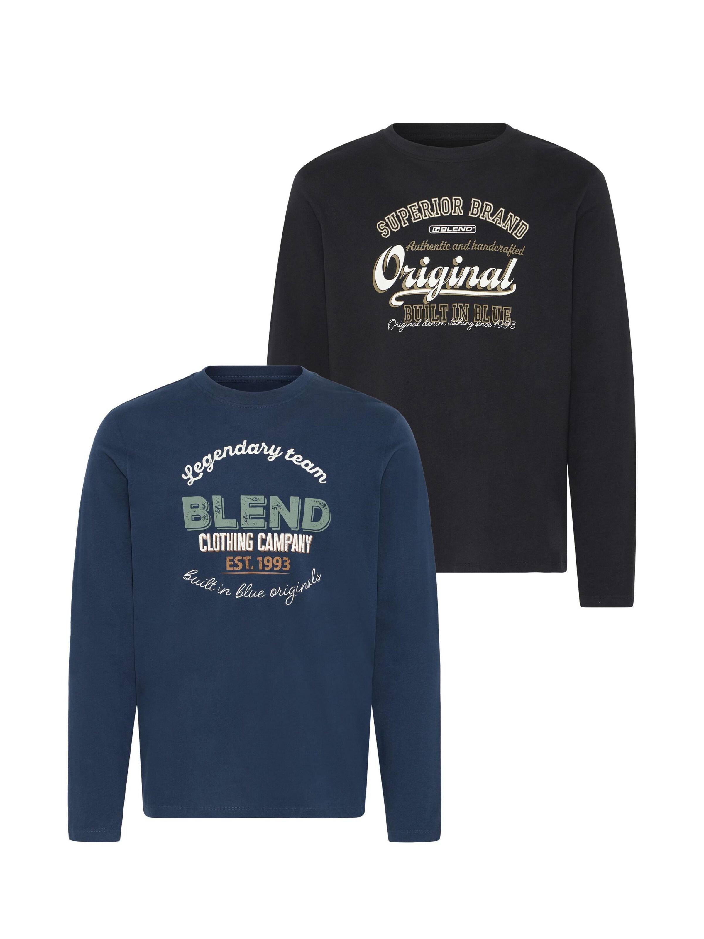 Sweat-shirt ' BHBenap 2 PACK ' BLEND en bleu : devant