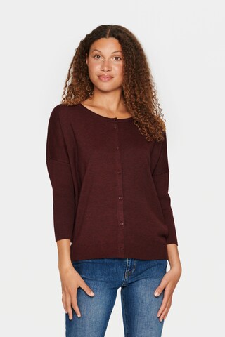 Cardigan 'Mila' SAINT TROPEZ en rouge : devant