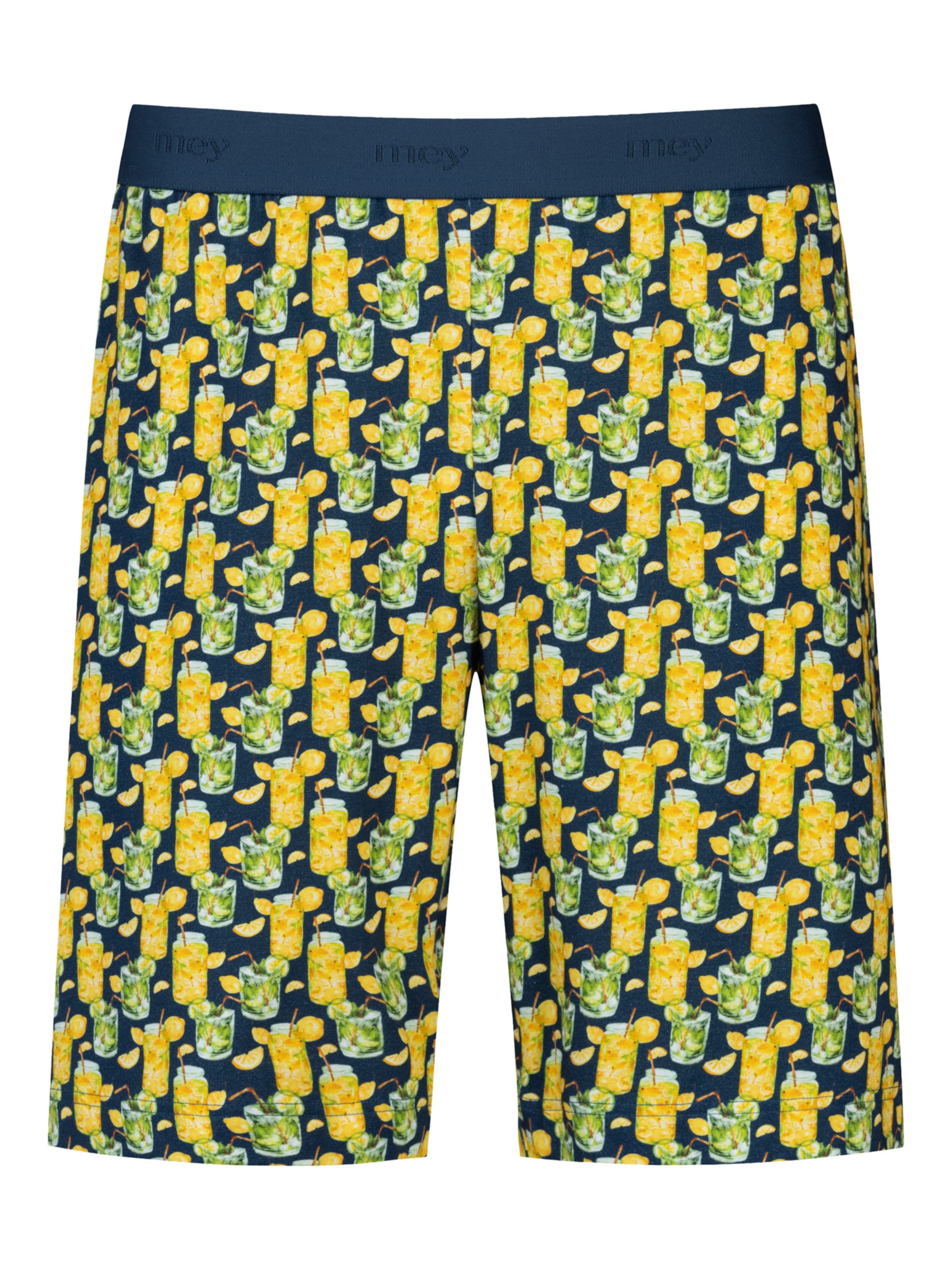 Pyjama court 'Refresh Bar' Mey en bleu : devant