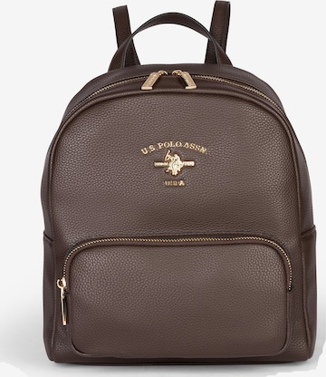 Sac à dos U.S. POLO ASSN. en marron : devant