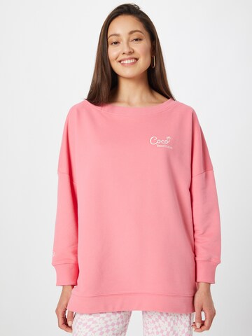 Femi StoriesSweater majica 'RIA' - roza boja: prednji dio