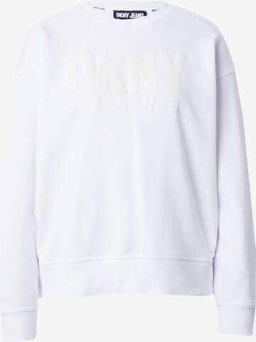 DKNY Sweatshirt i vit: framsida