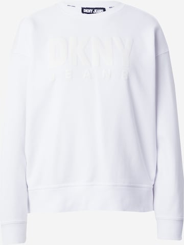 DKNY Sweatshirt in White: front