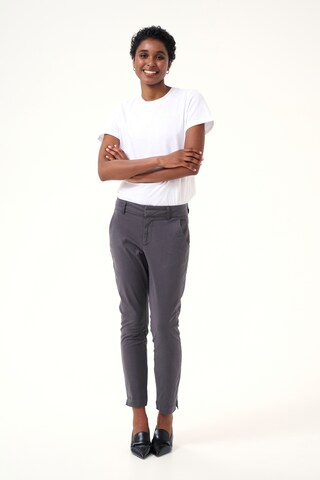 Kaffe Slimfit Broek 'Mette' in Grijs