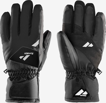Zanier Athletic Gloves 'Kirchberg' in Black: front